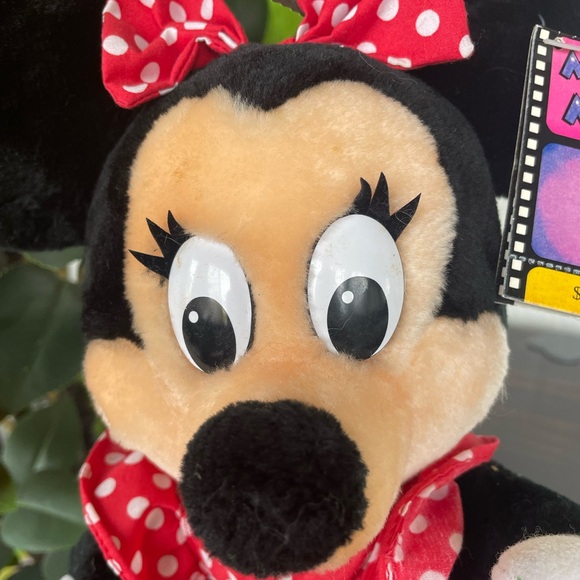 NWT Vintage 90’s Minnie Mouse Disney Parks Disney World Plush 12” Stuffed Animal - Picture 3 of 4